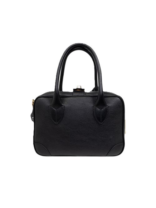 Borsa a Tracolla in Pelle Nera con Logo Golden Goose Golden Goose | GWA00470.A000602.90100VITA BAG 90100 BLACK